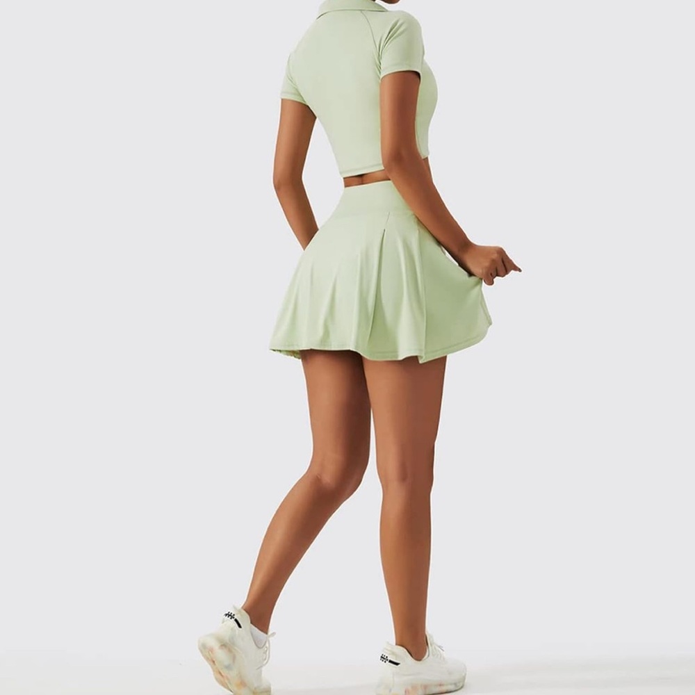 Mint Green Women's Skirt Set - Picture 2 of 6
